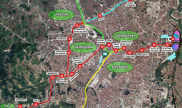 Sakarya Ulaşımında Yeni Dönem: Tramvayla Birlikte Kavşaklar Yenileniyor