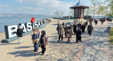 Başiskele'de kadınlar sağlıklı yaşam yürüyüşünde buluştu