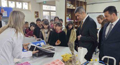 Bolu'da ilkokul öğrencileri atık yağları sabuna dönüştürdü