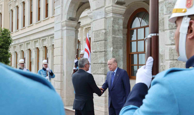 Cumhurbaşkanı Erdoğan, KKTC Cumhurbaşkanı Erhürman ile görüştü