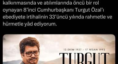 Cumhurbaşkanı Erdoğan, Turgut Özal'ı vefat yıl dönümünde andı