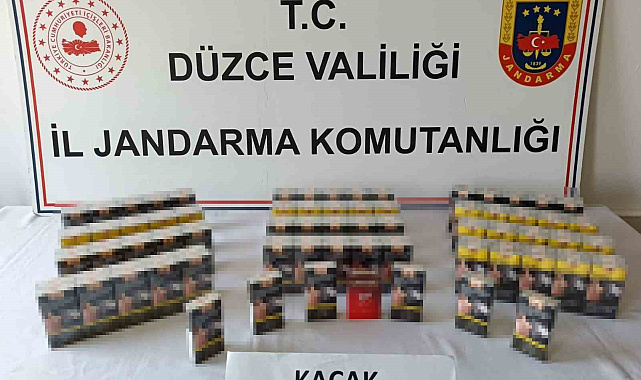 Düzce'de 177 bin 400 makaron ele geçirildi