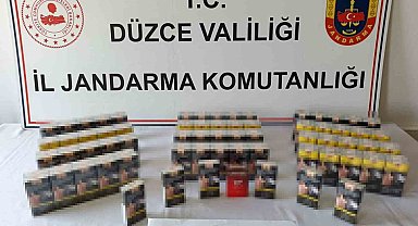 Düzce'de 177 bin 400 makaron ele geçirildi