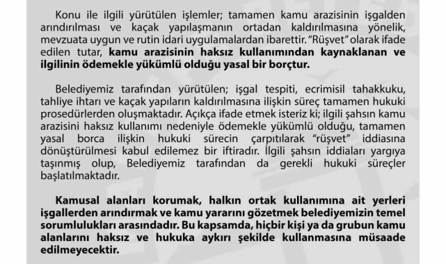 Maltepe Belediyesinden arsa iddialarıyla ilgili açıklama