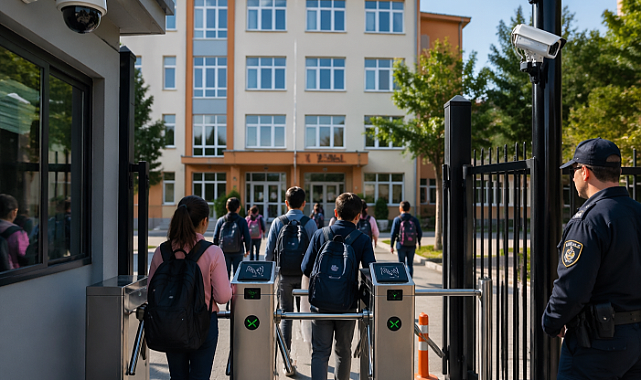 Okullarda Yeni Dönem: Turnike, Polis ve 7/24 Takip Zorunlu Oldu!