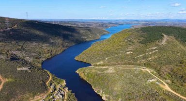 Ömerli Barajı doldu, İstanbul'da yeşil ve mavi buluştu