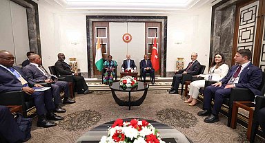 TBMM Başkanı Kurtulmuş, Fildişi Sahili Senatosu Başkanı Camara ve Ulusal Meclisi Başkanı Achi ile görüştü