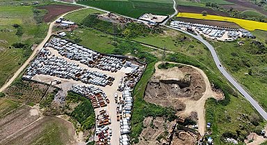 TMSF'nin el koyduğu yüzlerce araç böyle görüntülendi