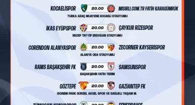 Trendyol Süper Lig'de 33. hafta programı belli oldu