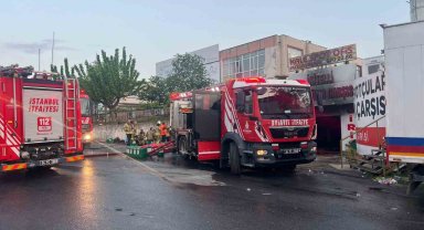 Başakşehir'de parfüm imalatı tesisinde çıkan yangın 8. saatinde söndürüldü