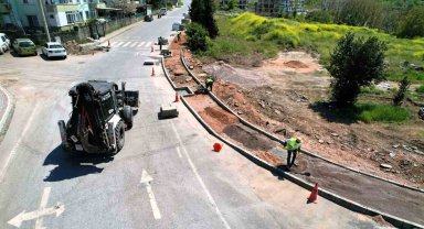 Başiskele'de trafiği rahatlatacak kavşak düzenlemesinde sona yaklaşılıyor