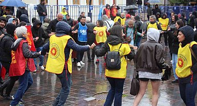 Bolu'da 1 Mayıs yağmur altında halaylarla kutlandı