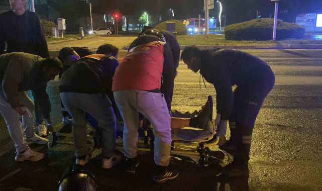 Bolu'da otomobil ile motosiklet çarpıştı: 1 yaralı