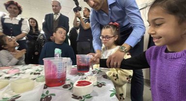 Bolu'da özel öğrenciler atık yağlardan sabun yapmayı öğrendi