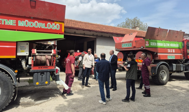 Bolu'da yangın söndürme araçları zorlu sezon öncesi denetimden geçti
