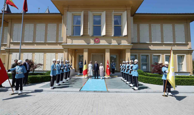 Cumhurbaşkanı Erdoğan, Belçika Kraliçesi Mathilde'yi kabul etti.