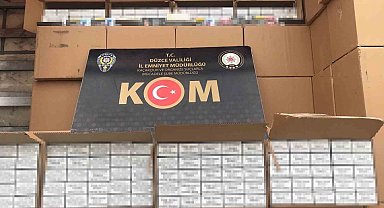 Düzce'de 11 bin adet makaron ele geçirildi