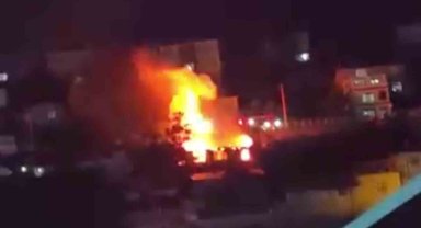 Gecekonduda korkutan yangın: Mutfak tüpü patladı
