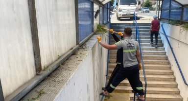 Gölcük'te bayram öncesi temizlik çalışması