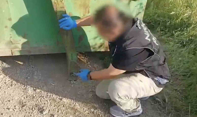 Konteyner şasesindeki akıl almaz uyuşturucu düzeneği dikkat çekti