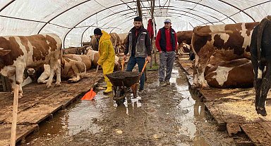 Kurban pazarını su bastı: Yüzlerce hayvanın apar topar tahliyesinde zor anlar