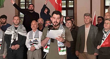 Küresel Sumud Filosu'na yapılan saldırıya karşı Sakaryalılar tek yürek oldu