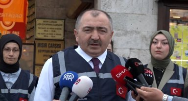 Mısır Çarşısı'nda bayram öncesi denetim