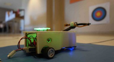 Ok atan ve hedef takip eden robot yaptılar: "Tek rakibimiz Mete Gazoz"