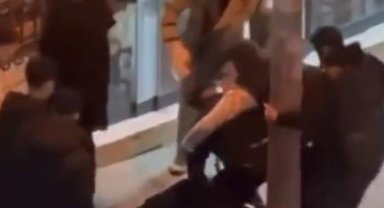 Pendik'te darp anları kameraya yansıdı: 4 saldırgan 1 kişiyi hedef aldı