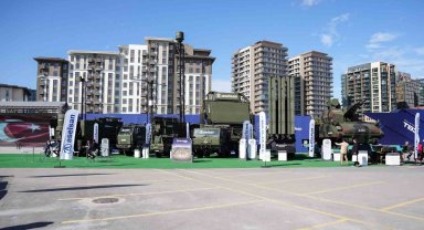 SAHA EXPO'daki çok katmanlı sistemler havadan görüntülendi