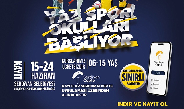 1200 öğrenciye ücretsiz spor eğitimi! Serdivan'da kayıtlar başlıyor