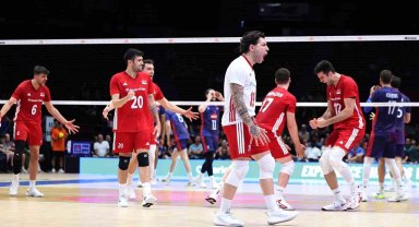 A Milli Erkek Voleybol Takımı, Fransa'yı 3-0 mağlup etti