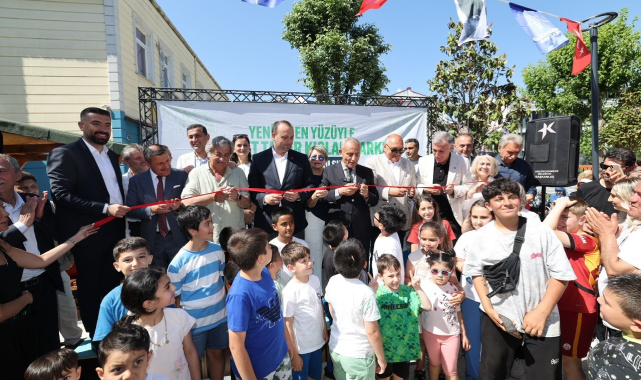 Ahmet Taner Kışlalı Parkı yenilenen yüzüyle hizmete açıldı
