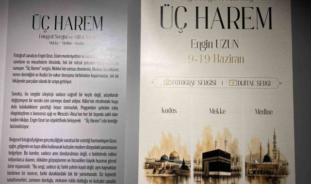 Başakşehir'de 'Üç Harem: Mekke Medine Kudüs' sergisi sanatseverlerle buluştu