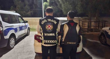 Beylikdüzü'nde trafikte yakalamamak için plakasına zarar veren motosikletliye 320 bin TL para cezası