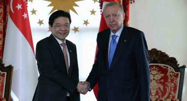 Cumhurbaşkanı Erdoğan, Singapur Başbakanı Lawrence Wong'u kabul etti