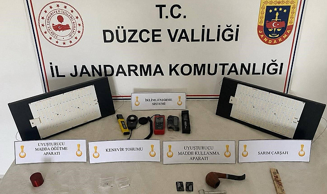 Düzce'de jandarmadan uyuşturucu operasyonu