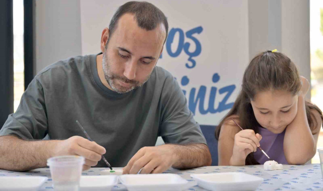 Esenyurt'ta babalar ve çocukları sanatla buluştu