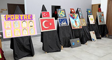 Farklı branşlarda eğitim alan 850 öğrencinin eserleri vitrine çıktı