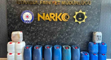 İstanbul'da 519 kilo sıvı metamfetamin ele geçirildi
