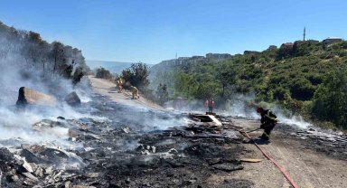 İzmit'te yangın sonrası tepki çeken manzara