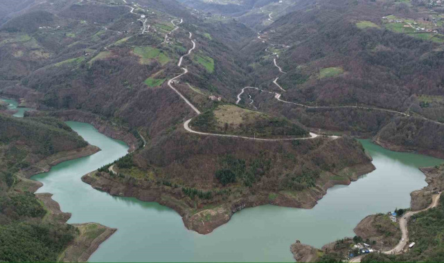 Kocaeli'nin içme suyu kaynağı Yuvacık Barajı'nda yüz güldüren doluluk