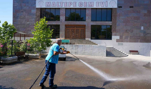 Maltepe'de Muharrem ayı öncesi cemevinde kapsamlı temizlik