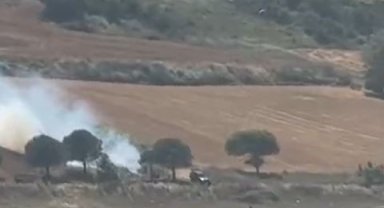 Piknik ateşi çayırlık alanı küle çevirdi