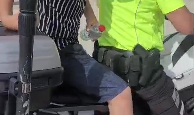 Polis ekipleri öğrenciyi sınava yetiştirmek için zamanla yarıştı