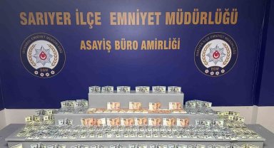 Sarıyer'de bir AVM'de 1 milyon TL'lik sahte dolar bozdurmaya çalışan şahıs yakalandı