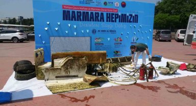 Tuzla'da deniz dibi temizliği: Batık teknelerin kalıntıları çıkarıldı