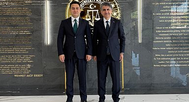 Valilerden Başsavcı Yasin Emre'ye hayırlı olsun ziyareti