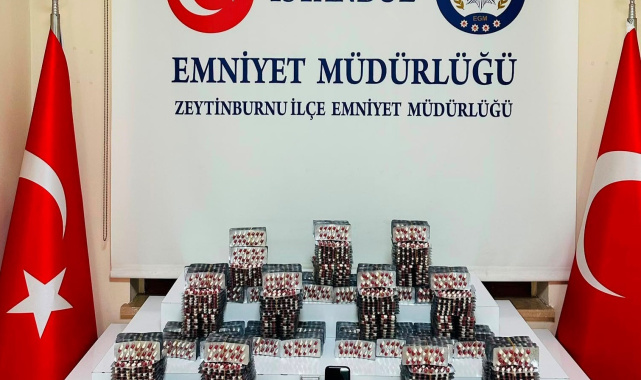 Zeytinburnu'nda 11 bin 60 sentetik ecza ele geçirildi