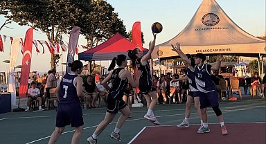 Akçakoca'da 3x3 sokak basketbolu şampiyonları Bolu ve Muğla oldu